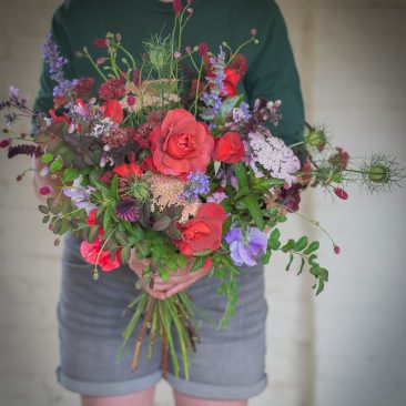 bouquet of red roses