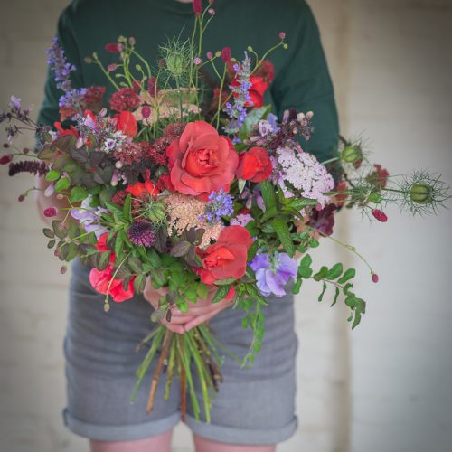 bouquet of red roses