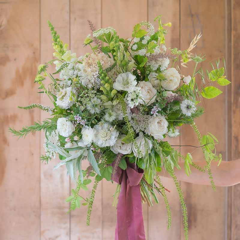 Green bridal bouquet