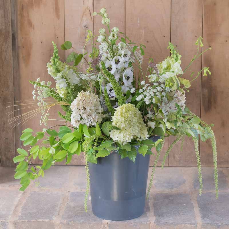 Wedding Flowers - DIY Bucket Bouquet