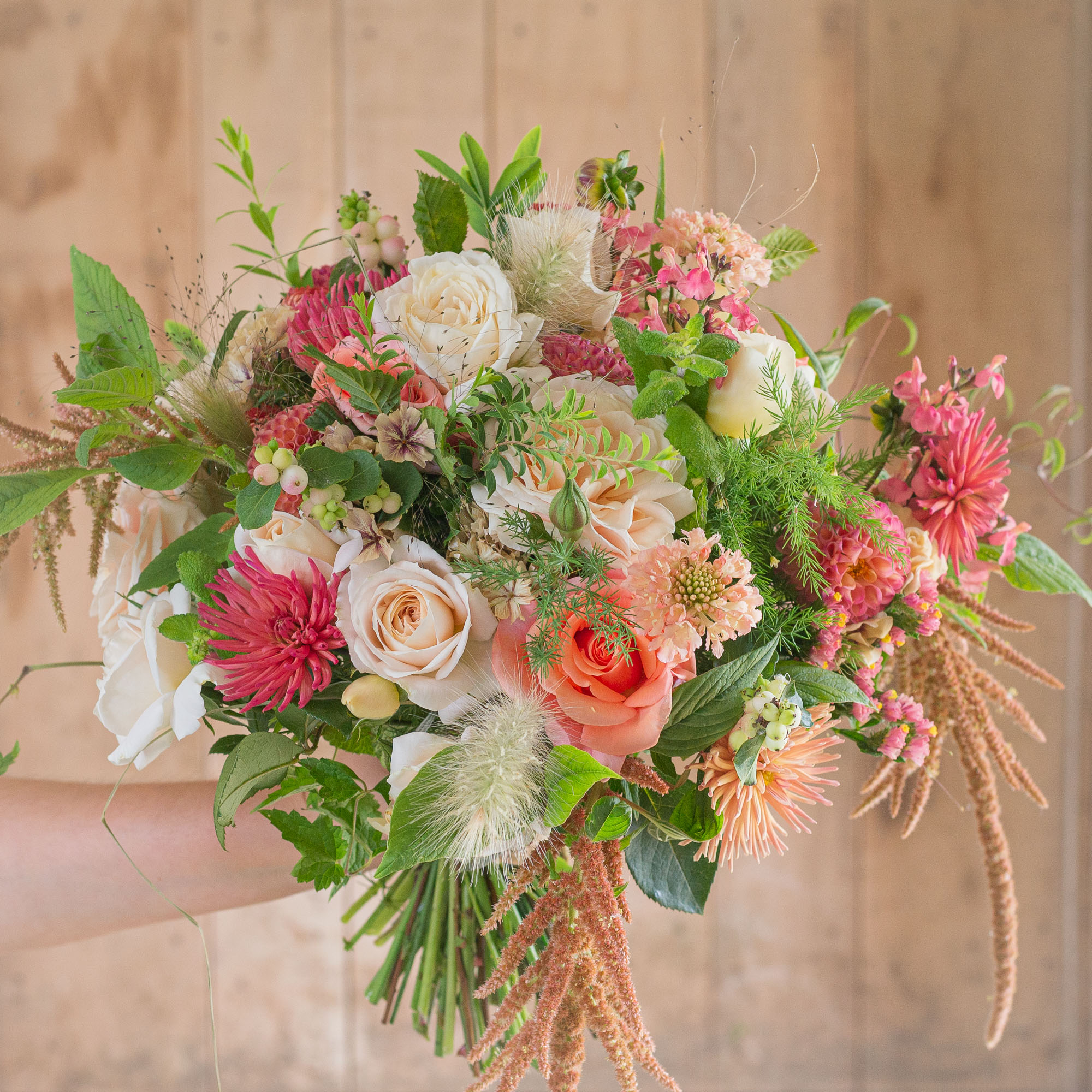 Peaches and Cream Bridal Bouquet