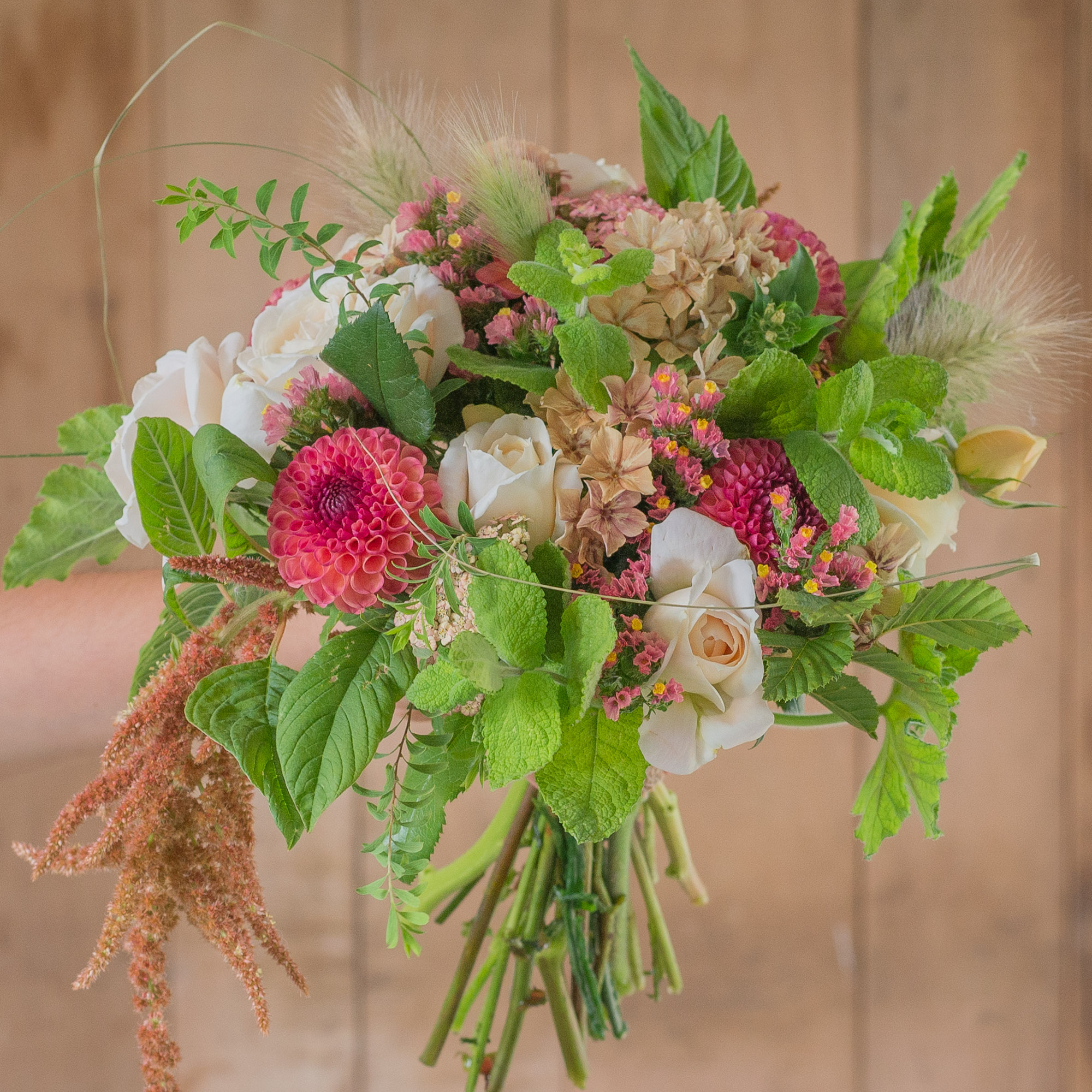 Peaches and Cream Bridesmaid's Bouquet