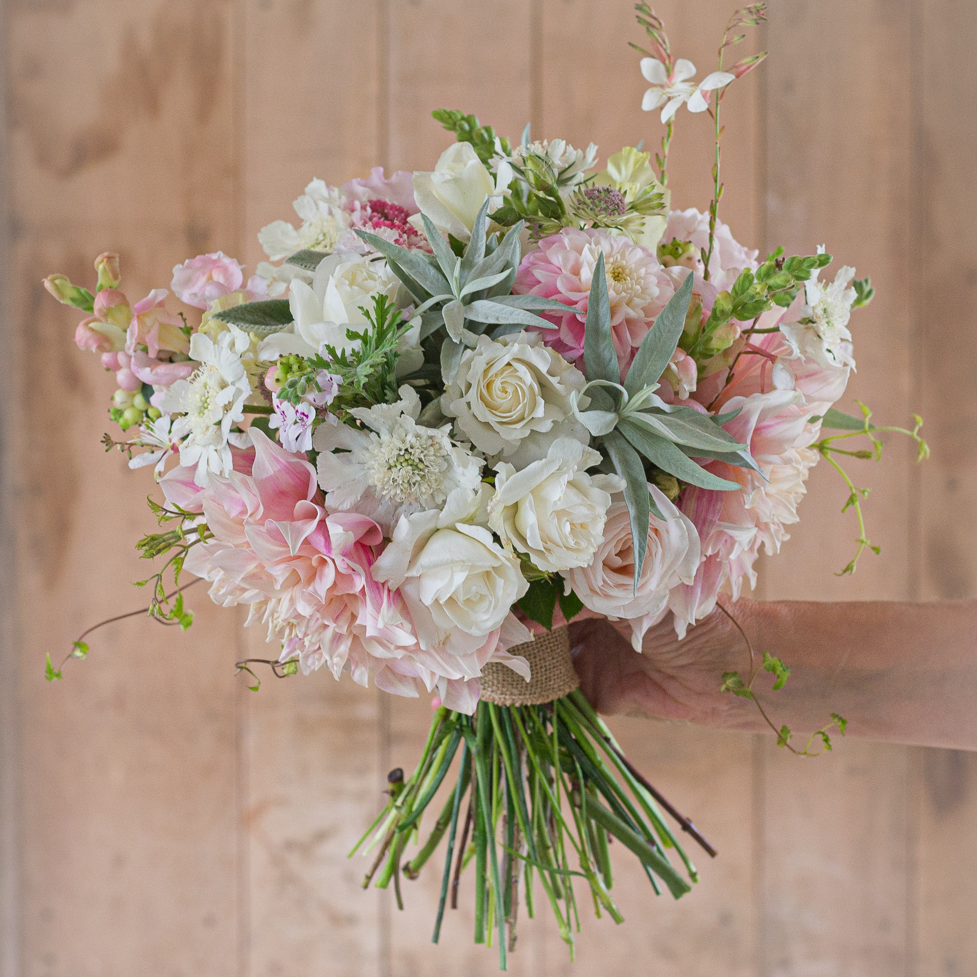 British flower wedding bouquet