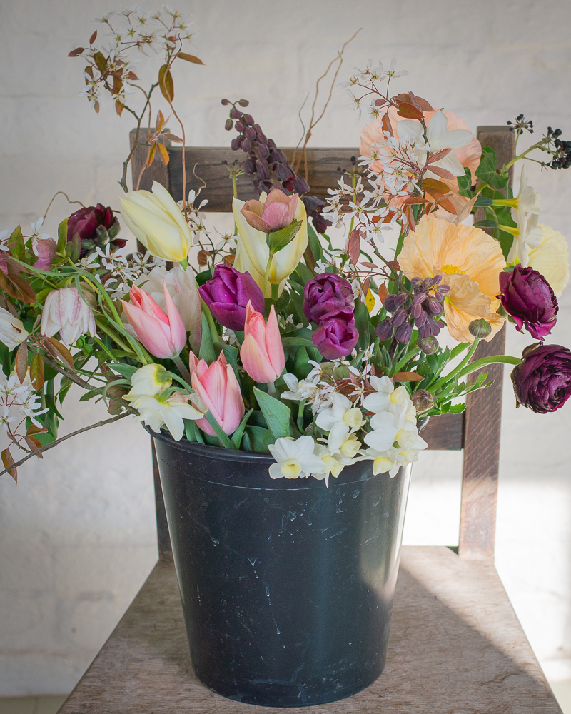 diy flower bucket