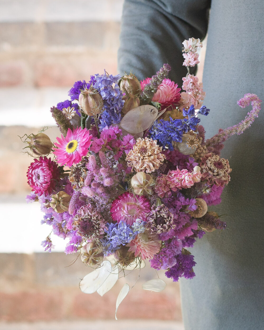 dried flower bouquet