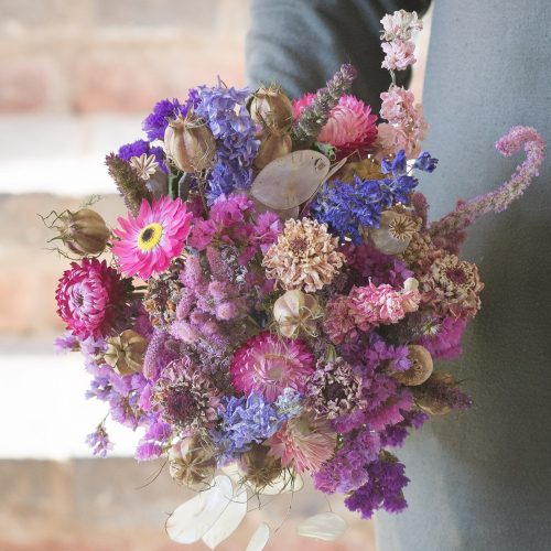 dried flower bouquet